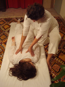 Photo d'un massage Shiatsu à SoiZen